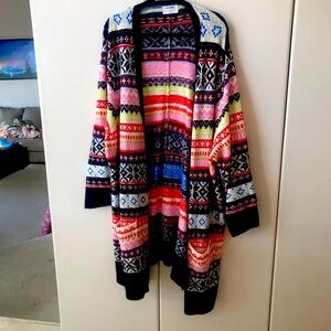 Old Navy Multicolor Patterned Cardigan